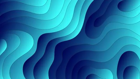 Paper cut wave background design. Abstract background with paper cut shapes. Stock Illustration