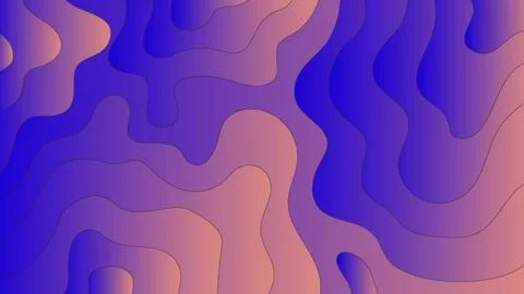 Paper cut wave background design. Abstract background with paper cut shapes. Stock Illustration