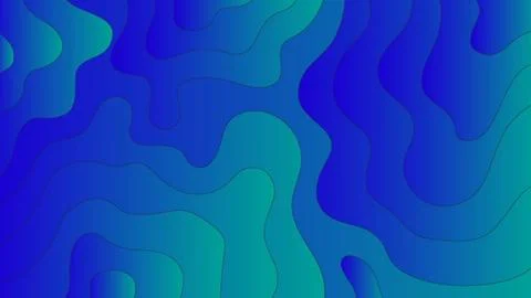 Paper cut wave background design. Abstract background with paper cut shapes. Stock Illustration