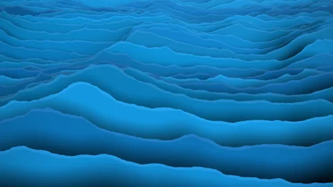 Paper Cut Waves Stock Footage 299610322