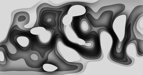 Paper Cutout Abstract Looping Animation 動画素材 109672817