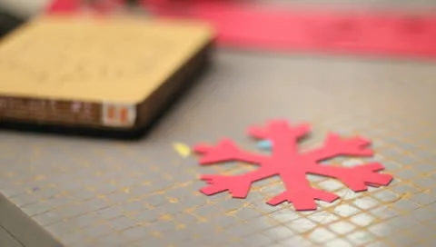 Paper cutout snowflake Vídeo Stock 10579906