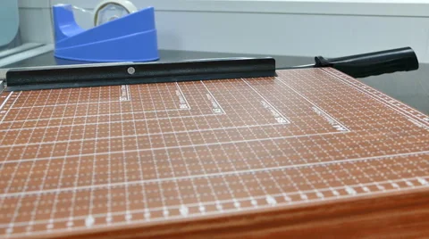 Paper Cutter Stock Footage 68860200