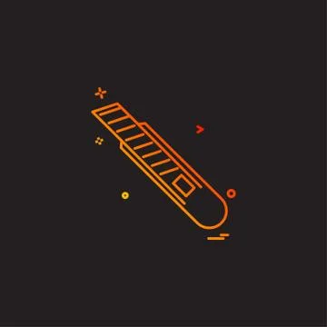 Paper cutter icon design vector Stock Illustration