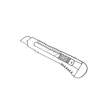 Paper cutter knife Stock Illustration