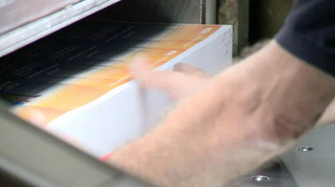 Paper Cutter Machine 스톡 동영상 33801580