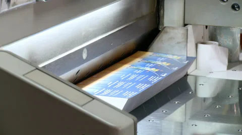 Paper Cutter Machine Stock Footage 33801616