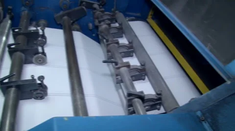 Paper cutting to the desired width 2 Stock Footage 64771686
