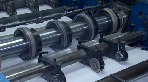 Paper cutting to the desired width Stock Footage 64380474