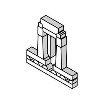 Paper cutting machine isometric icon vector illustration Illustrazione stock