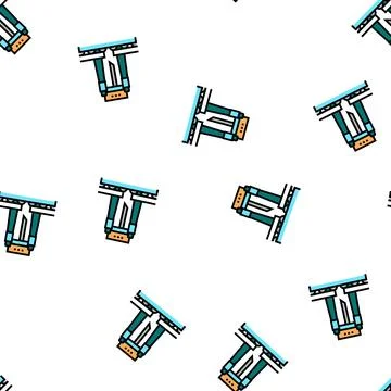 Paper cutting machine vector seamless pattern Stockillustratie
