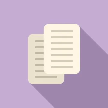 Paper digital icon flat vector. Window interface Illustrazione stock