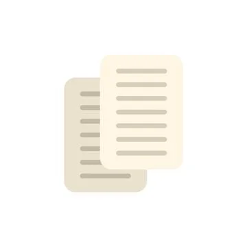 Paper digital icon flat vector. Window interface Stock Illustration