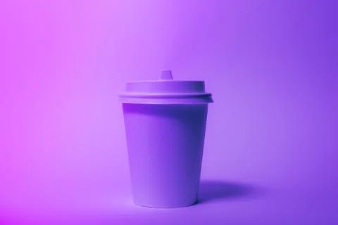 Paper disposable cup Foto stock