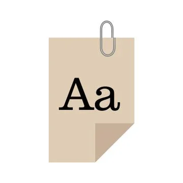 Paper docuemnt text with clip Stock Illustration