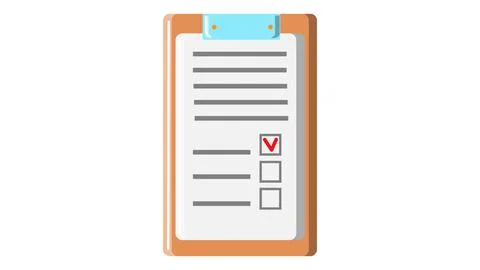 Paper document application form contract with seal and abstract text on woode Stock Illustration