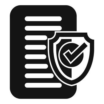 Paper document approved icon simple vector. Process access イラスト素材