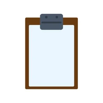 Paper document check list table icon. Vector graphic Illustrazione stock