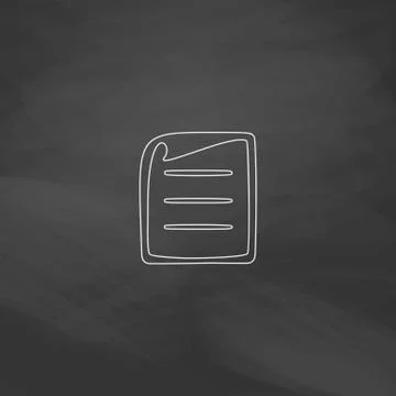 Paper document computer symbol Illustrazione stock