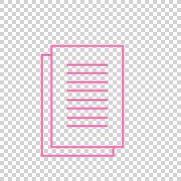 Paper document copy that can be used for sticker, scrapbook, etc. Stock Illustration
