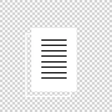 Paper document copy that can be used for sticker, scrapbook, etc. Stock Illustration