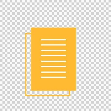 Paper document copy that can be used for sticker, scrapbook, etc. Stock Illustration