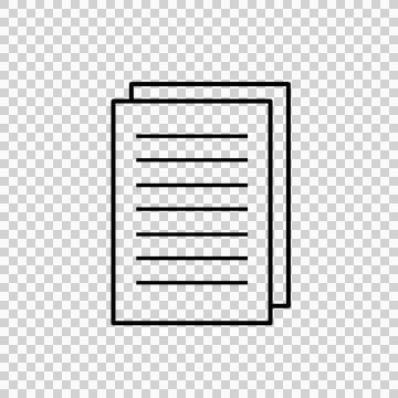 Paper document copy that can be used for sticker, scrapbook, etc. Ilustração Stock