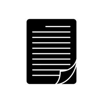 Paper document design flat vector isolated on white background イラスト素材