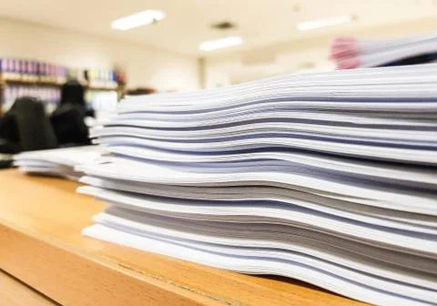 Paper document Design,moving concept,on office background. Stock Photos