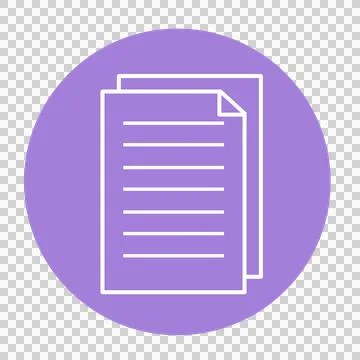Paper document exam or copy that can be used for sticker, scrapbook, etc. Stock Illustration