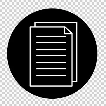 Paper document exam or copy that can be used for sticker, scrapbook, etc. Stock Illustration