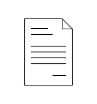 Paper document file with bent horn web icon vector symbol icon design. 스톡 일러스트