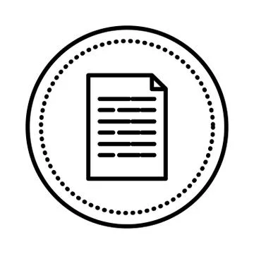 Paper document file icon vector illustration Stock Illustration
