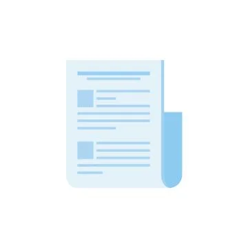 Paper document file isolated icon 스톡 일러스트