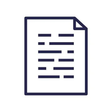 Paper document file isolated icon Stockillustratie