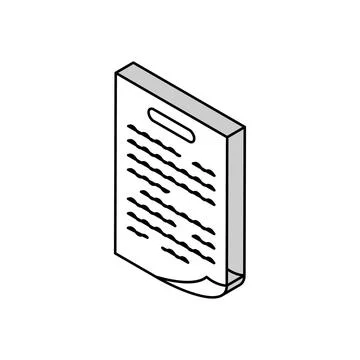 Paper document file isometric icon vector illustration Stock Illustration