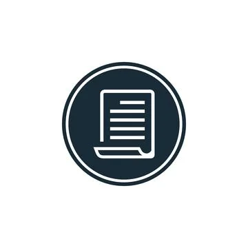 Paper Document Icon Design Template Elements Stock Illustration