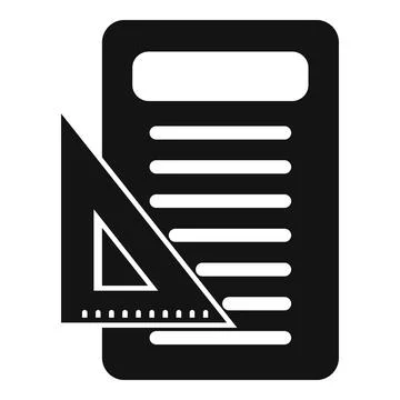 Paper document icon simple vector. Gear page Stock Illustration