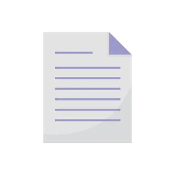 Paper document information learning online Stock Illustration