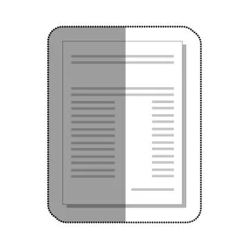 Paper document isolated icon イラスト素材