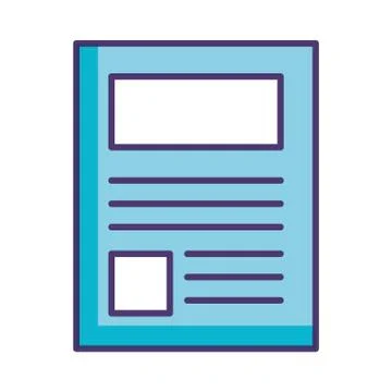 Paper document isolated icon Stock Illustration