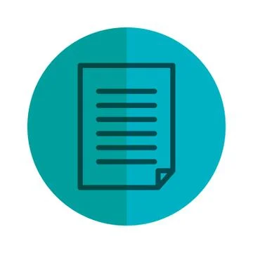 Paper document isolated icon イラスト素材