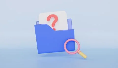 Paper document missing with speech bubble question sign, Document list イラスト素材
