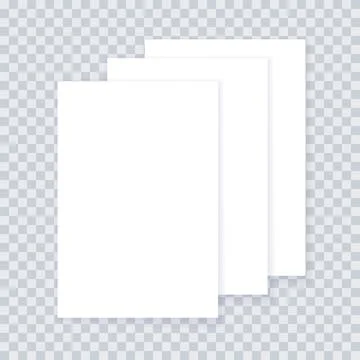 Paper document stack Stock Illustration