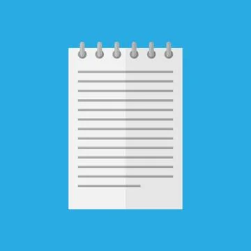 Paper document vector flat illustration Illustrazione stock