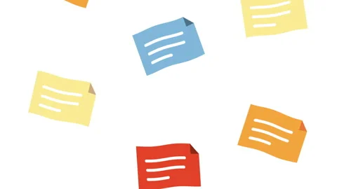 Paper documents files pattern animation 動画素材 161534169