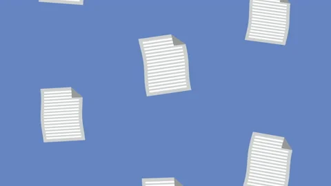 Paper documents files pattern animation 動画素材 205013977