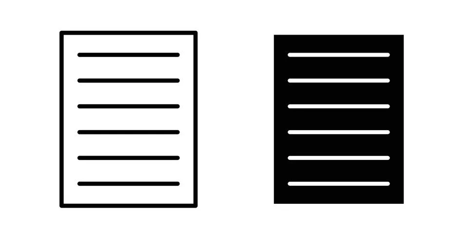 Paper documents icon concept. best for web design Illustrazione stock
