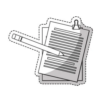 Paper documents icon Stock Illustration