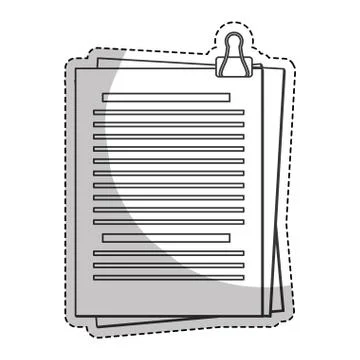 Paper documents icon Stock Illustration